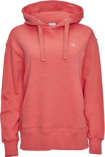 Knowledge Cotton Apparel Women's Daphne Basic Badge Hoodie Spiced Coral Langermede trøyer XS