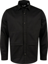Knowledge Cotton Apparel Men's Larch Utility Shirt Black Jet Långärmade skjortor S