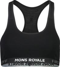 Mons Royale Women's Sierra Sports Bra Black Undertøy XL