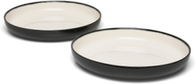 High Plate Dé Set/2 Home Tableware Plates Deep Plates Black Serax