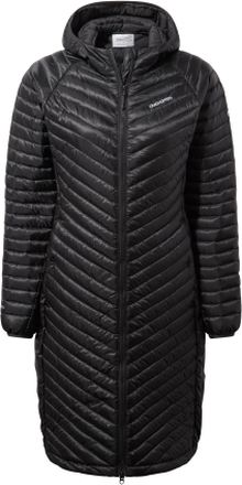 Craghoppers Women's Expolite Long Hooded Jacket Black Lettfôrede jakker 12