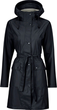 Ilse Jacobsen Women's Belted Raincoat Black Regnjackor 40