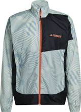 Adidas Men's Terrex Trail Running Printed Wind Jacket Lingrn/Maggre Treningsjakker S