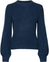 Cable Knit Jumper, Wool Blend Tops Knitwear Jumpers Navy Esprit Casual