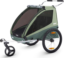 Thule Coaster 2 Xt Bike Trailer+Stroll Mallard Green Cykel- & Barnvagnar OneSize