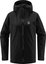Haglöfs Women's Aria Proof Jacket True Black Regnjakker XL