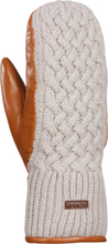 Kombi Women's Ariana Leather and Knit Mittens Moonstone Hverdagshansker L
