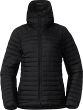 Bergans Women's Lava Light Down Jacket With Hood Black Dunjakker mellomlag XS