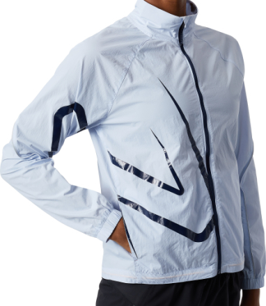 New Balance Women's Printed Impact Run Light Pack Jacket Starlight Treningsjakker S