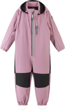 Reima Kids' Softshell Overall Nurmes Grey Pink Regnställ 98 cm