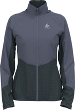 Odlo Women's Run Easy Warm Hybrid Jacket India Ink - Folkstone Gray Vadderade träningsjackor S