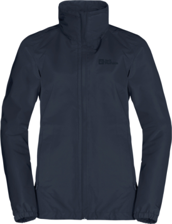 Jack Wolfskin Women's Stormy Point 2-Layer Jacket Night Blue Skalljakker XL