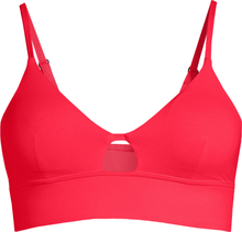 Casall Women's Triangle Cut-Out Bikini Top Summer Red Badetøy 34