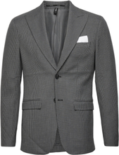 Slhslim-Stockholm Grey Hound Blz Adv B Suits & Blazers Blazers Single Breasted Blazers Grå Selected Homme*Betinget Tilbud