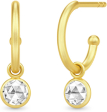 Rosie Mini Hoops Accessories Jewellery Earrings Hoops Gull Julie Sandlau*Betinget Tilbud