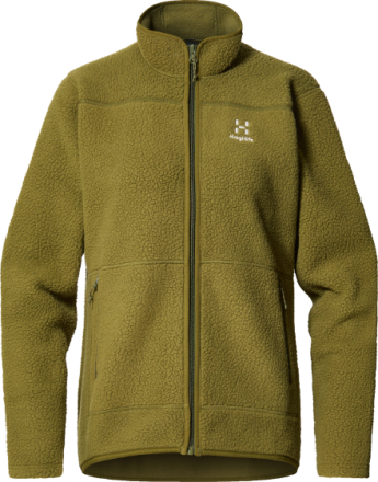 Haglöfs Women's Mossa Pile Jacket Olive Green Mellomlag trøyer XL