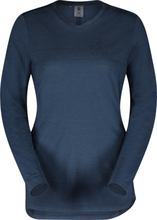 Scott Women's Defined Merino Long Sleeve Shirt Metal Blue Långärmade vardagströjor XS