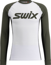 Swix Swix Men's RaceX Classic Long Sleeve Bright White/ Olive Undertøy overdel XL