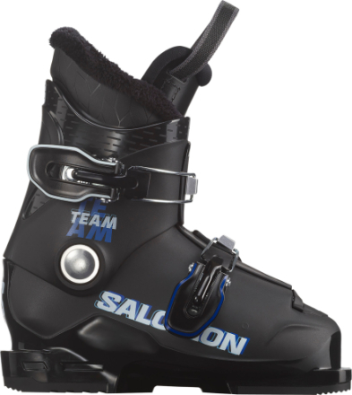 Salomon Kids' Team T2 Black / Race Blue / White Alpinstøvler 19