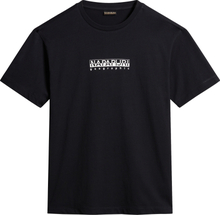 Napapijri Men's Box Short Sleeve T-Shirt Winter Black Kortermede trøyer M