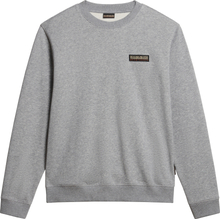 Napapijri Men's Iaato Sweatshirt Medium Grey Melange Langermede trøyer M