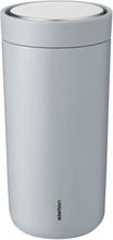 To Go Click Termokop 0.4 L. Soft Cloud Home Tableware Cups & Mugs Thermal Cups Grey Stelton
