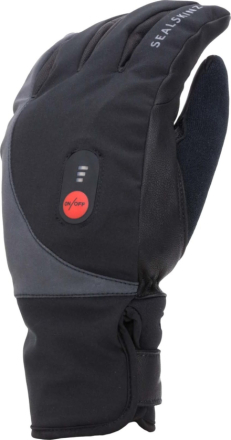 Sealskinz Waterproof Heated Cycle Glove Black Träningshandskar L