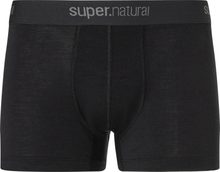 super.natural Men's Tundra175 Boxer Jet Black Underkläder M