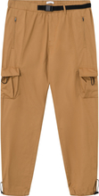 Knowledge Cotton Apparel Men's Birch Hybrid Twill Belt Cargo Pants Brown Sugar Vardagsbyxor M
