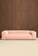 Wenju soffa 3-sits Aprikosrosa sammet