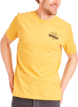 Knowledge Cotton Apparel Men's Alder SaveTheEarth Tee Honey Gold T-shirts S