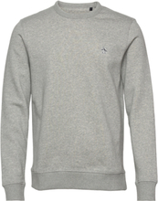 L/S Sticker Pete Fle Tops Sweatshirts & Hoodies Sweatshirts Grey Original Penguin