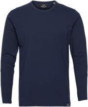 Organic Thor Tee Ls Tops T-shirts Long-sleeved Blue Mads Nørgaard