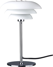 Dl20 Opal/Chrome Table Lamp Home Lighting Lamps Table Lamps Sølv Dyberg Larsen*Betinget Tilbud