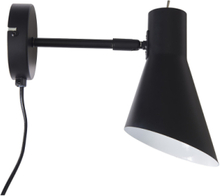 Denver Vegglampe Home Lighting Lamps Wall Lamps Svart Dyberg Larsen*Betinget Tilbud