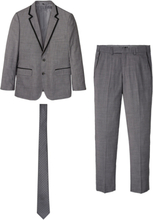 3-delad kostym: kavaj, byxor, slips, slim fit