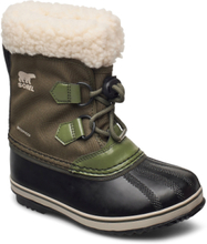 Childrens Yoot Pac Nylon Wp Sport Winter Boots Winter Boots W. Laces Green Sorel