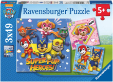 Paw Patrol Superhjelter 3X49P Toys Puzzles And Games Puzzles Classic Puzzles Multi/mønstret Ravensburger*Betinget Tilbud