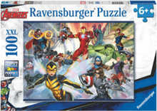 Avengers 100P Toys Puzzles And Games Puzzles Classic Puzzles Multi/mønstret Ravensburger*Betinget Tilbud