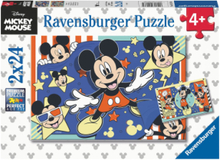 Disney Mickey Start The Film 2X24P Toys Puzzles And Games Puzzles Classic Puzzles Multi/mønstret Ravensburger*Betinget Tilbud