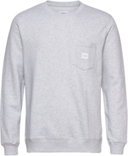 Square Pocket Sweatshirt Sweat-shirt Genser Grå Makia*Betinget Tilbud