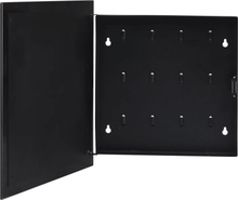 vidaXL Nøkkelskap med magnettavle svart 35x35x5,5 cm
