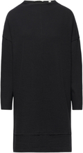 Knitted Dress With Mock Neck Kort Klänning Black Esprit Casual
