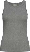 Rollagz Melange Sl Top Tops T-shirts & Tops Sleeveless Grey Gestuz