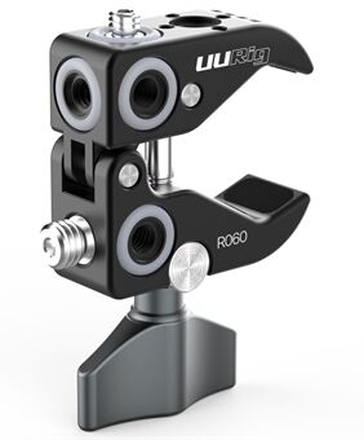 UURig R060 Klemmetang Clip med 1/4 skruehul til DSLR kamera Vlog fotografering Adapter Kamera Holder
