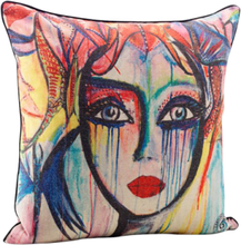Pillow Case Slice Of Life 50X50 Cm Home Textiles Cushions & Blankets Cushion Covers Multi/mønstret Carolina Gynning*Betinget Tilbud