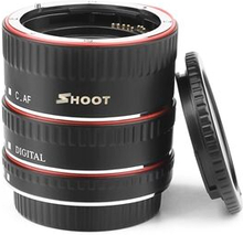 SHOOT XT-364 Auto Focus Macro Extension Tube Ring til Canon EOS EF EF-S Objektiv 4000D 2000D 1200D 1