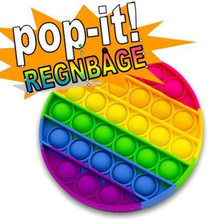 Pop It Fidget Toy Original - Regnbåge Rund - CE Godkänd