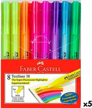 Fluorescerande markörsuppsättning Faber-Castell Textliner 38 5 antal