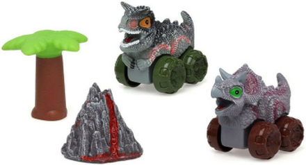 Liten leksaksbil Dinosaur Series Grå